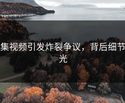 合集视频引发炸裂争议，背后细节曝光