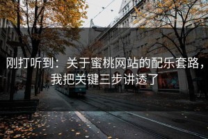 刚打听到：关于蜜桃网站的配乐套路，我把关键三步讲透了