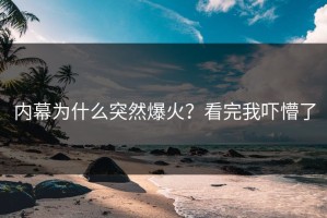 内幕为什么突然爆火？看完我吓懵了
