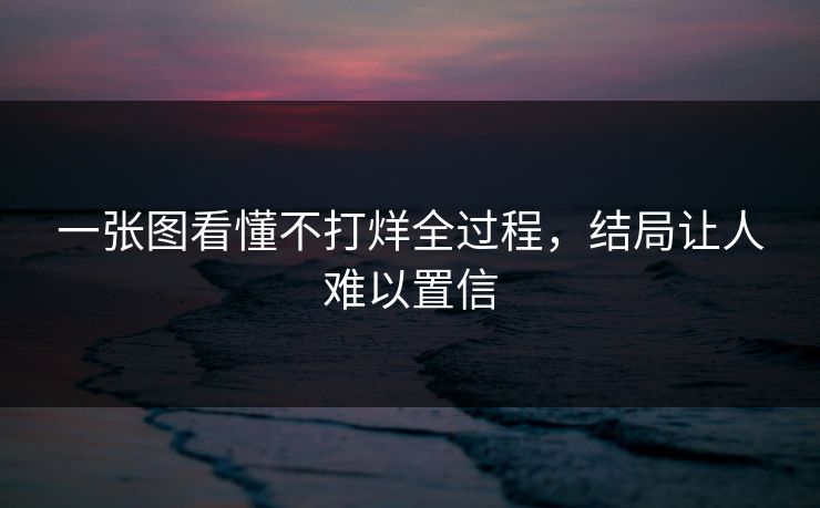 一张图看懂不打烊全过程，结局让人难以置信